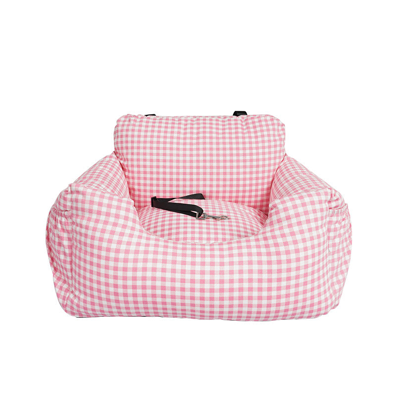 Pink_checkered_pet_bed