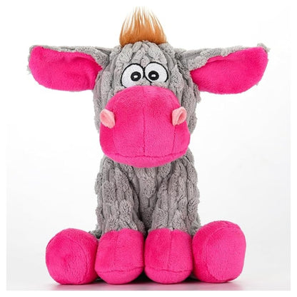 Squeaky Plush Donkey Interactive Dog Toy