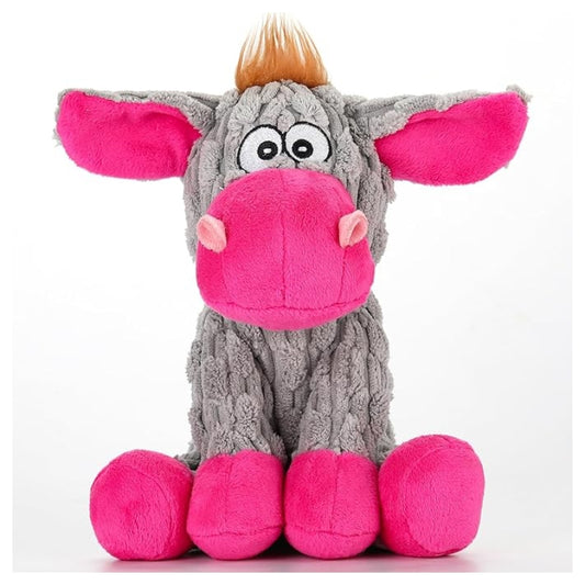 Squeaky Plush Donkey Interactive Dog Toy